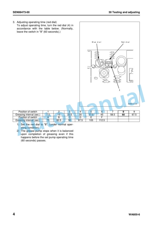 Alternative view of Komatsu WA600-6 Wheel Loader Shop Manual SEN06466-00