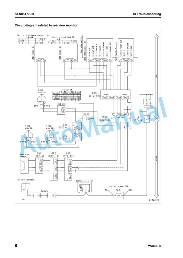 Komatsu WA600-6 Wheel Loader Shop Manual SEN06466-00 4 Komatsu WA600-6 Wheel Loader Shop Manual SEN06466-00 - Image 4