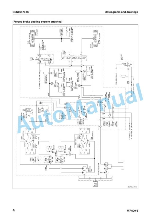Komatsu WA600-6 Wheel Loader Shop Manual SEN06466-00 5 Komatsu WA600-6 Wheel Loader Shop Manual SEN06466-00 - Image 5