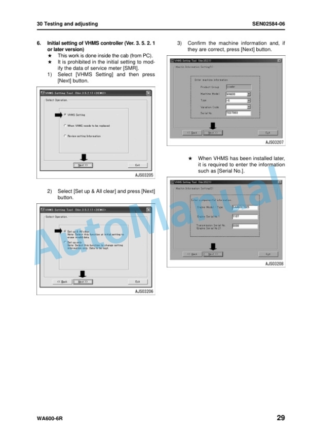 Komatsu WA600-6R Wheel Loader Shop Manual SEN02211-15 3 Komatsu WA600-6R Wheel Loader Shop Manual SEN02211-15 - Image 3
