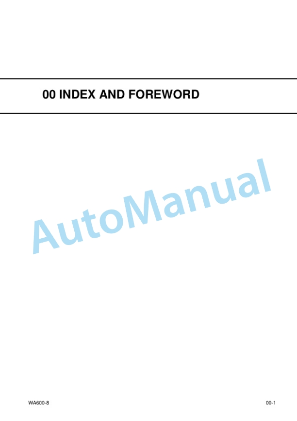 Alternative view of Komatsu WA600-8 Log Grapple Specification Wheel Loader Shop Manual SEN06718-01