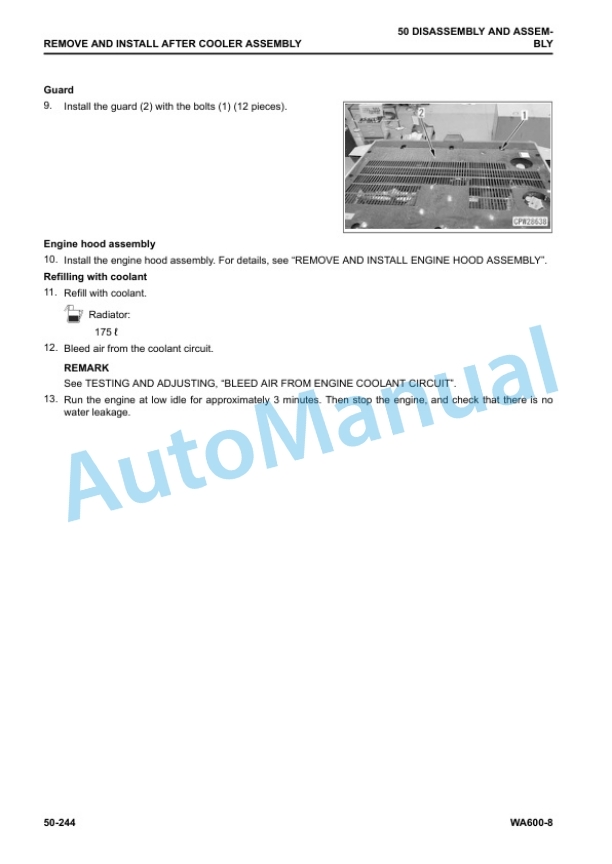 Komatsu WA600-8 Wheel Loader Shop Manual SEN06579-16 5 Komatsu WA600-8 Wheel Loader Shop Manual SEN06579-16 - Image 5