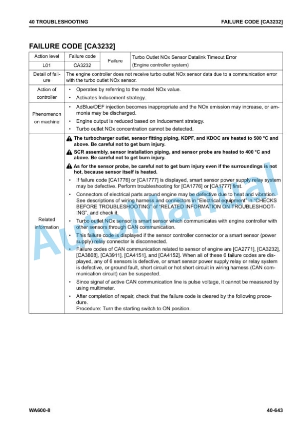 Komatsu WA600-8 Wheel Loader Shop Manual SEN06579-17 3 Komatsu WA600-8 Wheel Loader Shop Manual SEN06579-17 - Image 3