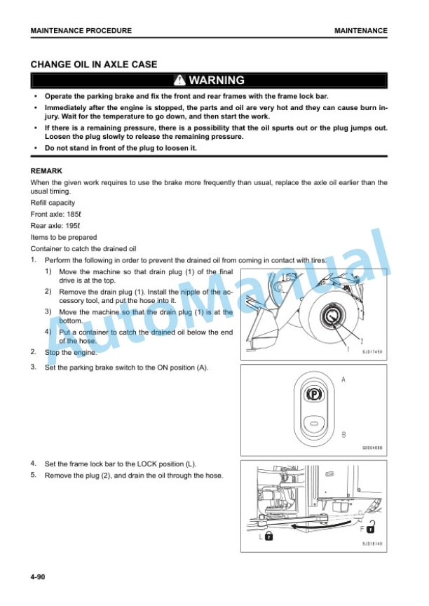Komatsu WA600-8E0 Wheel Loader Operation and Maintenance Manual EENAM03922 5 Komatsu WA600-8E0 Wheel Loader Operation and Maintenance Manual EENAM03922 - Image 5