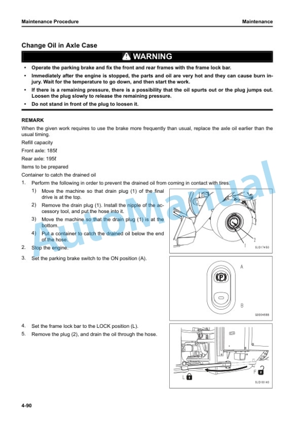 Komatsu WA600-8E0 Wheel Loader Operation and Maintenance Manual EENAM03924 5 Komatsu WA600-8E0 Wheel Loader Operation and Maintenance Manual EENAM03924 - Image 5