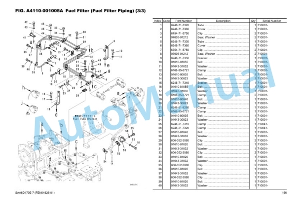 Komatsu WA600-8E0 Wheel Loader Parts Manual FEN04926-01_Volume1 2 Komatsu WA600-8E0 Wheel Loader Parts Manual FEN04926-01_Volume1-2