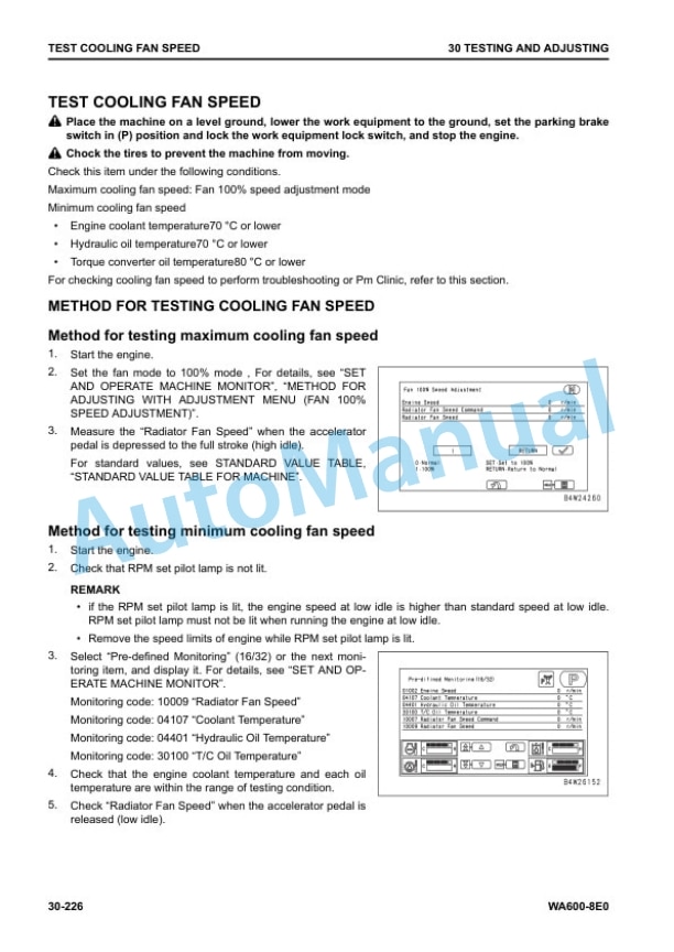 Alternative view of Komatsu WA600-8E0 Wheel Loader Shop Manual SEN06766-02