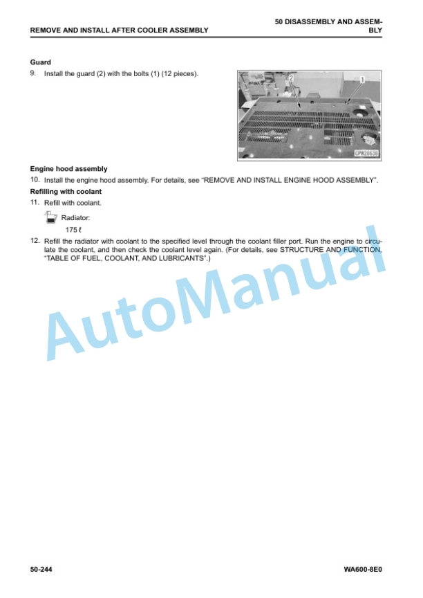 Komatsu WA600-8E0 Wheel Loader Shop Manual SEN06766-08 5 Komatsu WA600-8E0 Wheel Loader Shop Manual SEN06766-08 - Image 5