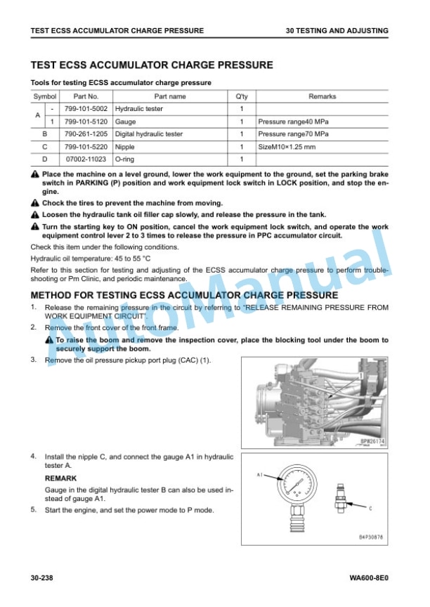 Alternative view of Komatsu WA600-8E0 Wheel Loader Shop Manual SEN06766-09
