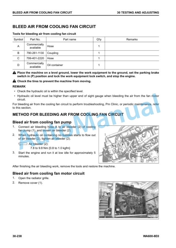 Alternative view of Komatsu WA600-8E0 Wheel Loader Shop Manual SEN06766-10