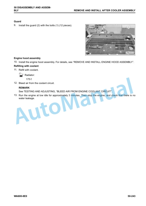 Komatsu WA600-8E0 Wheel Loader Shop Manual SEN06766-10 5 Komatsu WA600-8E0 Wheel Loader Shop Manual SEN06766-10 - Image 5