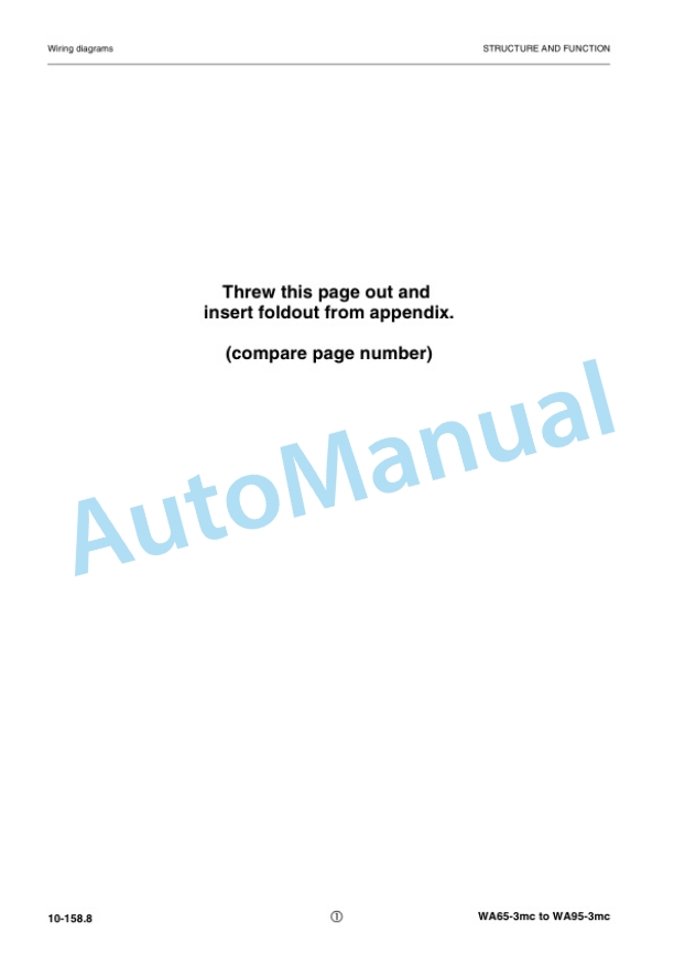 Komatsu WA65-3, WA65-3 Parallel Lift, WA75-3, WA85-3, WA90-3, WA95-3 Wheel Loader Shop Manual VEBM950201 3 Komatsu WA65-3, WA65-3 Parallel Lift, WA75-3, WA85-3, WA90-3, WA95-3 Wheel Loader Shop Manual VEBM950201 - Image 3