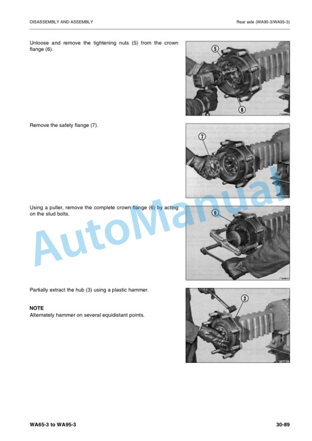 Komatsu WA65-3, WA65-3 Parallel Lift, WA75-3, WA85-3, WA90-3, WA95-3 Wheel Loader Shop Manual VEBM950201 5 Komatsu WA65-3, WA65-3 Parallel Lift, WA75-3, WA85-3, WA90-3, WA95-3 Wheel Loader Shop Manual VEBM950201 - Image 5