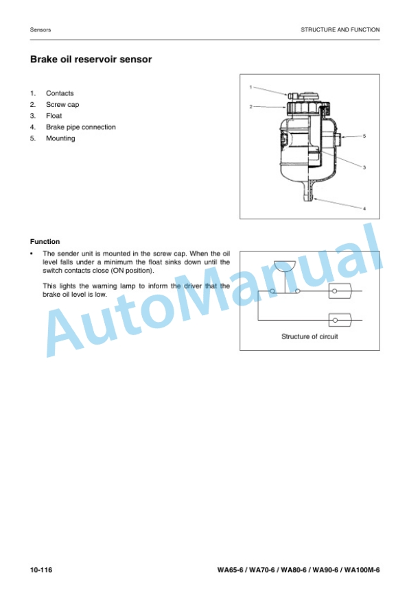 Komatsu WA65-6, WA70-6, WA80-6, WA90-6, WA100M-6 Wheel Loader Shop Manual VEBM550101 3 Komatsu WA65-6, WA70-6, WA80-6, WA90-6, WA100M-6 Wheel Loader Shop Manual VEBM550101 - Image 3