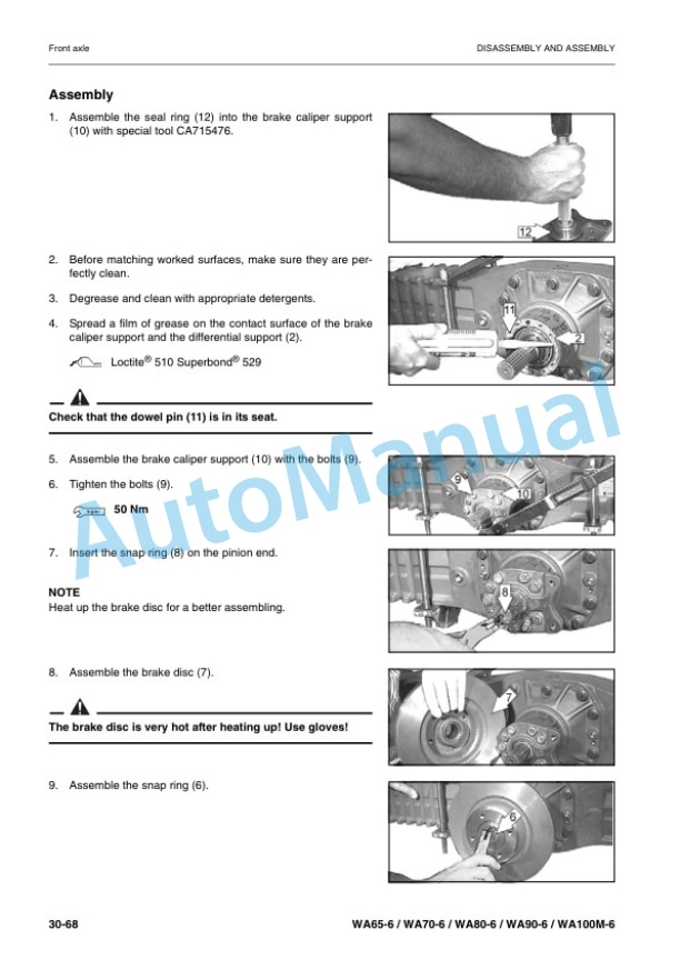Komatsu WA65-6, WA70-6, WA80-6, WA90-6, WA100M-6 Wheel Loader Shop Manual VEBM550101 5 Komatsu WA65-6, WA70-6, WA80-6, WA90-6, WA100M-6 Wheel Loader Shop Manual VEBM550101 - Image 5