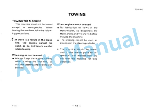 Komatsu WA70-1 Wheel Loader Operation and Maintenance Manual SEAM04150101 3 Komatsu WA70-1 Wheel Loader Operation and Maintenance Manual SEAM04150101 - Image 3