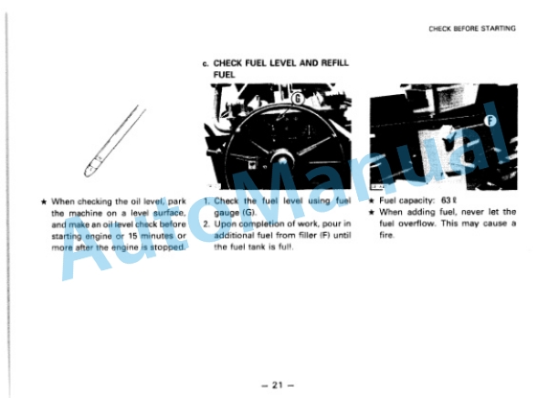 Alternative view of Komatsu WA70-1 Wheel Loader Operation and Maintenance Manual SEAM04150103
