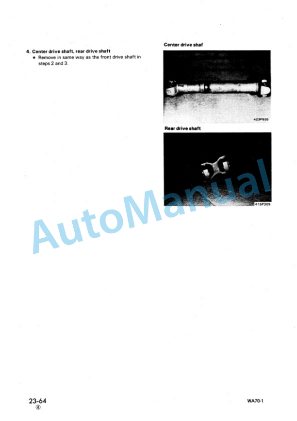 Komatsu WA70-1 Wheel Loader Shop Manual SEBM04150104 3 Komatsu WA70-1 Wheel Loader Shop Manual SEBM04150104 - Image 3