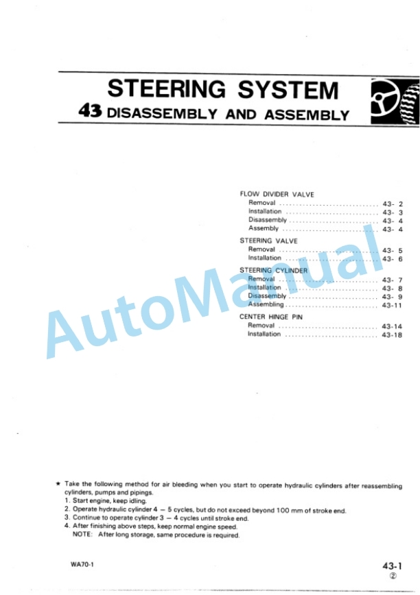 Komatsu WA70-1 Wheel Loader Shop Manual SEBM04150104 4 Komatsu WA70-1 Wheel Loader Shop Manual SEBM04150104 - Image 4