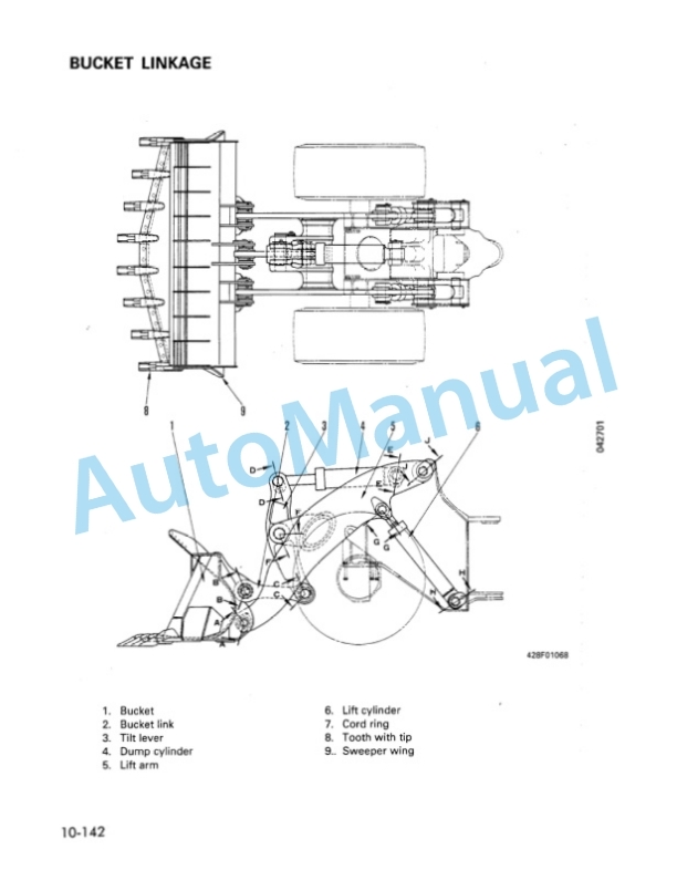 Alternative view of Komatsu WA700-1 Wheel Loader Shop Manual SEBM009501