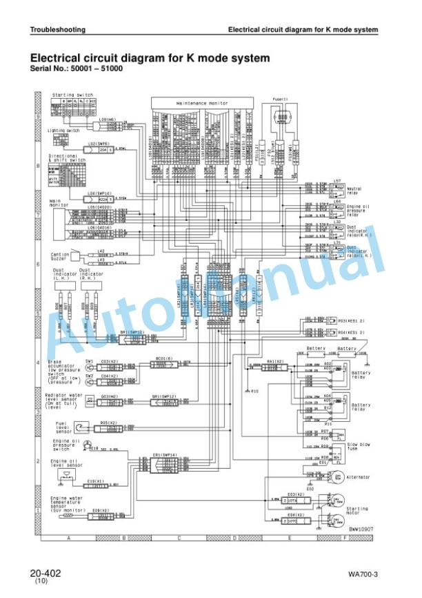Komatsu WA700-3 Avance Loader Shop Manual SEBM013316 3 Komatsu WA700-3 Avance Loader Shop Manual SEBM013316-3