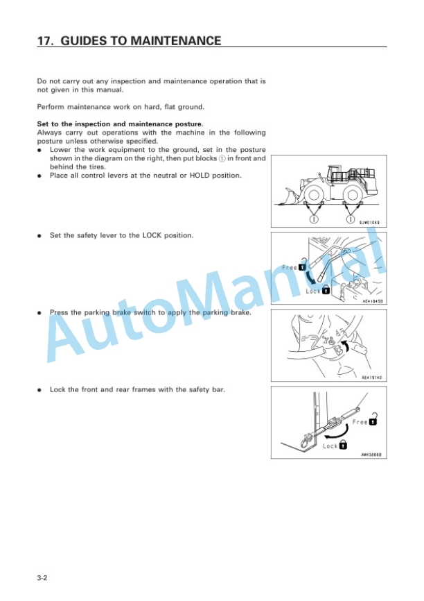 Komatsu WA700-3 Avance Wheel Loader Operation and Maintenance Manual SEAM018501 4 Komatsu WA700-3 Avance Wheel Loader Operation and Maintenance Manual SEAM018501 - Image 4