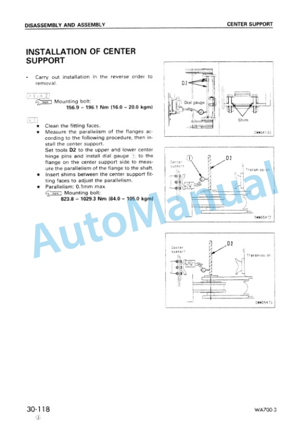 Komatsu WA700-3 Avance Wheel Loader Shop Manual SEBM013312 5 Komatsu WA700-3 Avance Wheel Loader Shop Manual SEBM013312 - Image 5