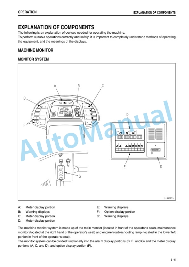 Alternative view of Komatsu WA700-3 Galeo Wheel Loader Operation and Maintenance Manual PEN00071-02