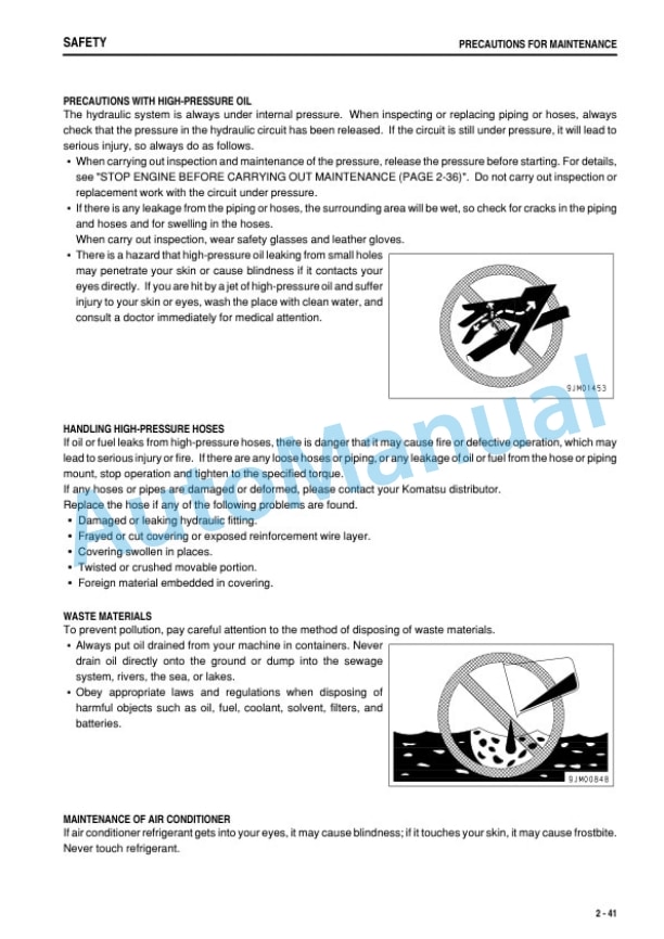 Alternative view of Komatsu WA700-3 Galeo Wheel Loader Operation and Maintenance Manual TEN00066-02