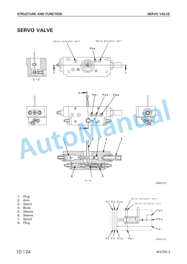Alternative view of Komatsu WA700-3 KA Spec Wheel Loader Shop Manual SEBM032804