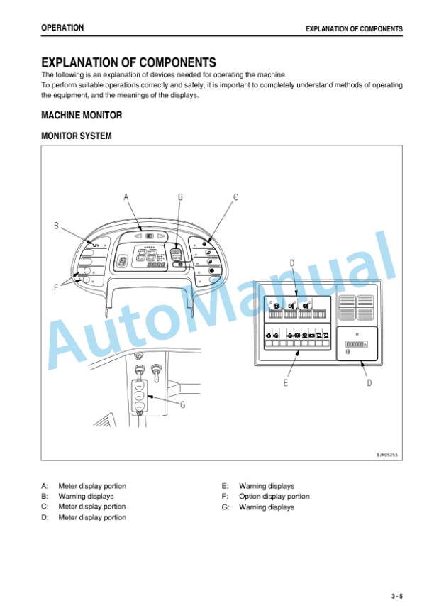 Alternative view of Komatsu WA700-3 Wheel Loader Operation and Maintenance Manual PEN00304-05