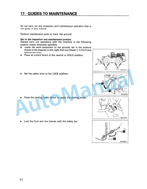 Komatsu WA700-3 Wheel Loader Operation and Maintenance Manual SEAM018500 4 Komatsu WA700-3 Wheel Loader Operation and Maintenance Manual SEAM018500 - Image 4