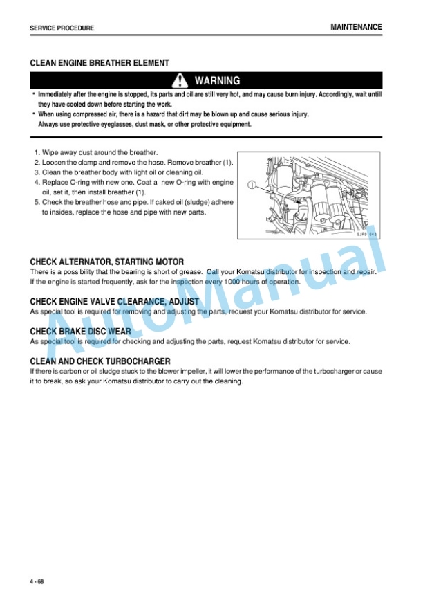 Komatsu WA700-3 Wheel Loader Operation and Maintenance Manual TEN00297-03 5 Komatsu WA700-3 Wheel Loader Operation and Maintenance Manual TEN00297-03 - Image 5