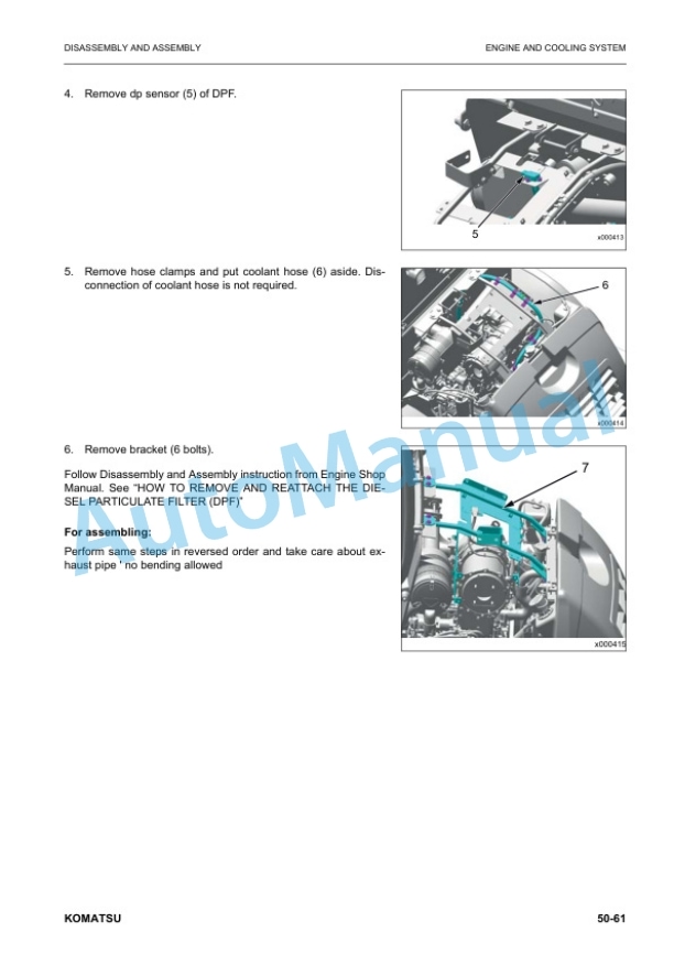 Komatsu WA70M-8E0 Wheel Loader Shop Manual VENBM09000 4 Komatsu WA70M-8E0 Wheel Loader Shop Manual VENBM09000 - Image 4