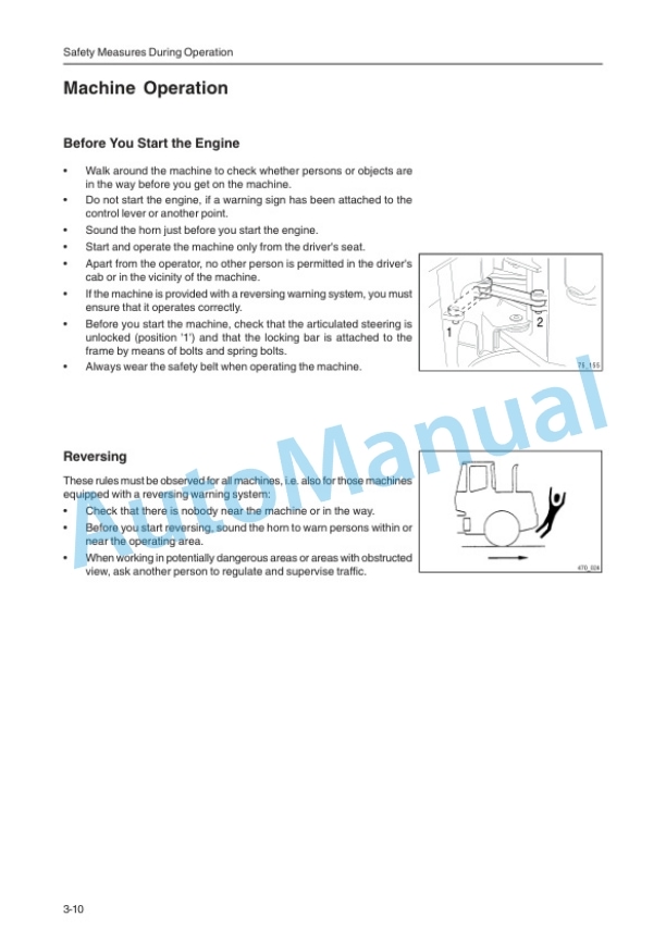 Alternative view of Komatsu WA75-3 Wheel Loader Operation and Maintenance Manual VEAM950100