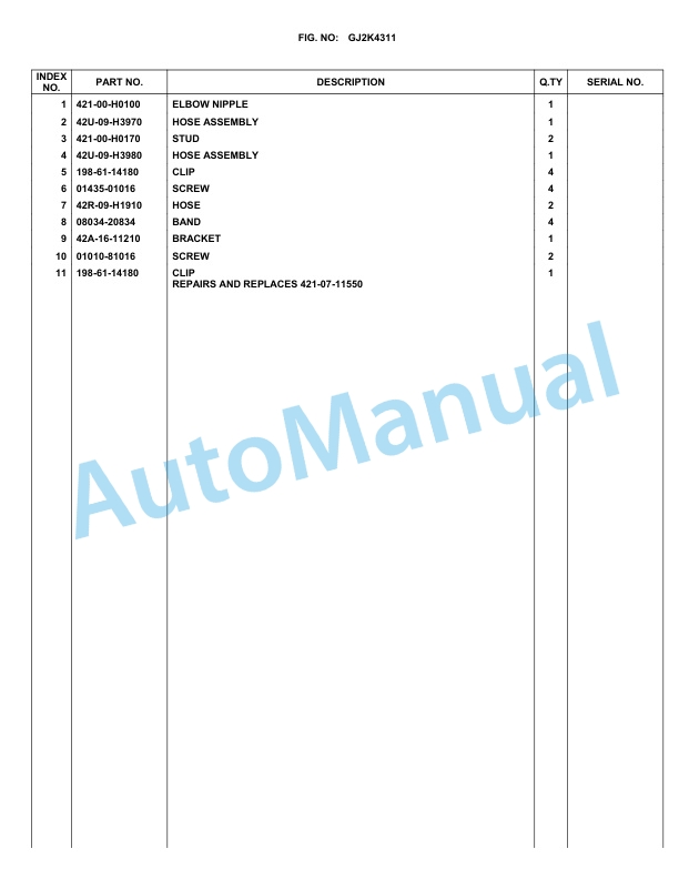 Komatsu WA80-5 Parts Manual WA80-5A 3 Komatsu WA80-5 Parts Manual WA80-5A-3