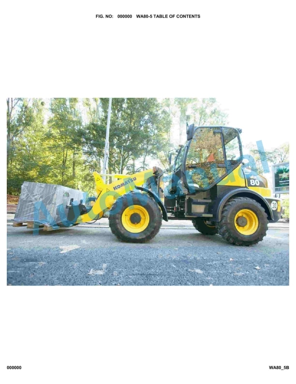 Komatsu WA80-5 Parts Manual WA80-5B 1 Komatsu WA80-5 Parts Manual WA80-5B