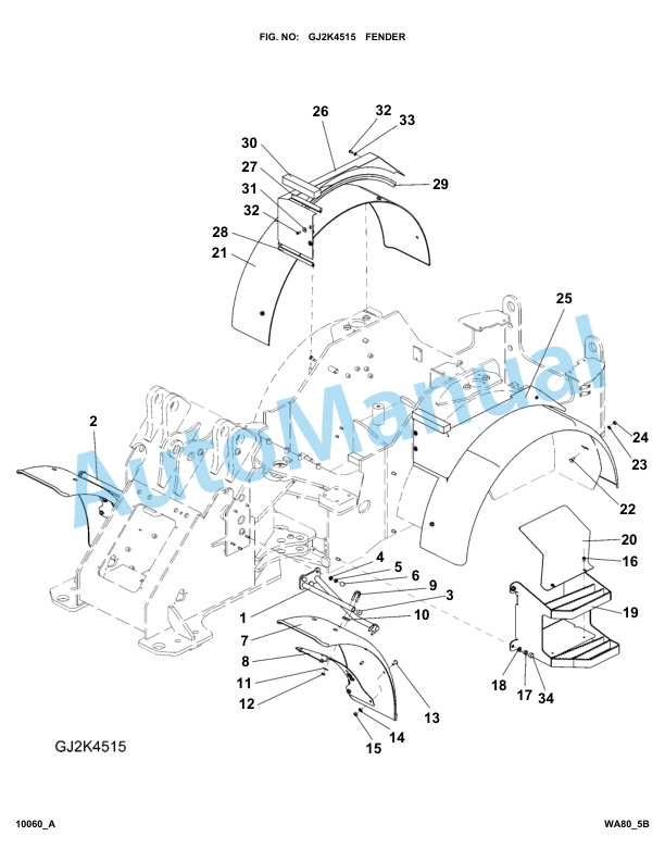 Komatsu WA80-5 Parts Manual WA80-5B 4 Komatsu WA80-5 Parts Manual WA80-5B-4