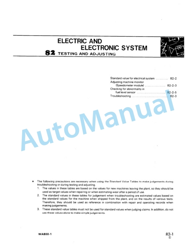 Komatsu WA800-1, WA800-2 Wheel Loader Shop Manual SEBM04280113 5 Komatsu WA800-1, WA800-2 Wheel Loader Shop Manual SEBM04280113 - Image 5