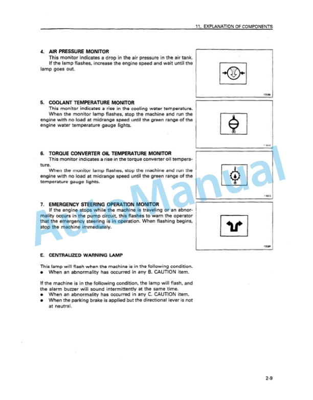 Alternative view of Komatsu WA800-2 Wheel Loader Operation and Maintenance Manual SEAM004000