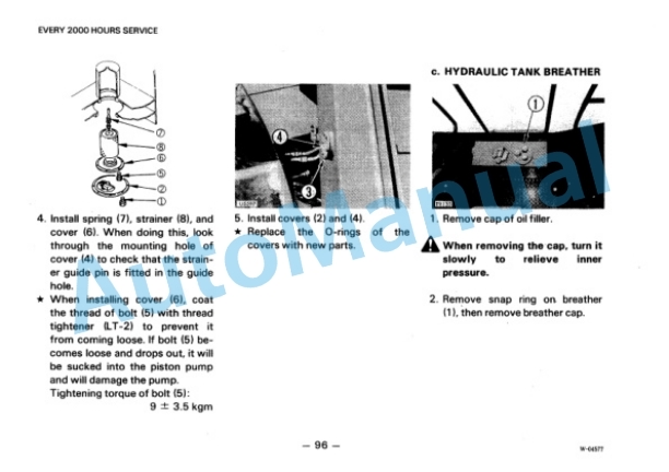 Komatsu WA800-2 Wheel Loader Operation and Maintenance Manual SEAM04280200 4 Komatsu WA800-2 Wheel Loader Operation and Maintenance Manual SEAM04280200 - Image 4