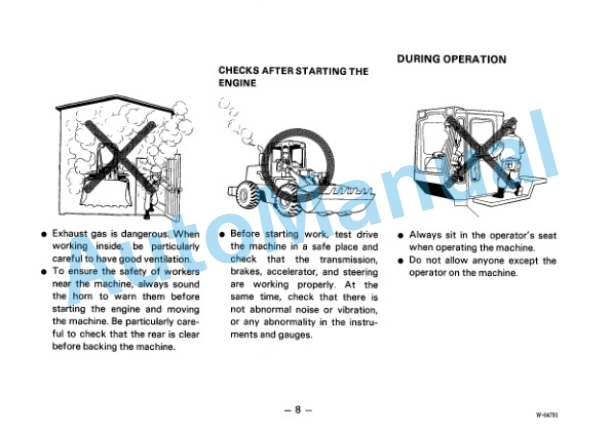 Komatsu WA800-2 Wheel Loader Operation and Maintenance Manual SEAM04280203 5 Komatsu WA800-2 Wheel Loader Operation and Maintenance Manual SEAM04280203 - Image 5