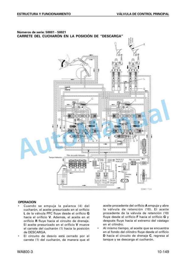 Alternative view of Komatsu WA800-3 Avance Loader Shop Manual GSBM013409