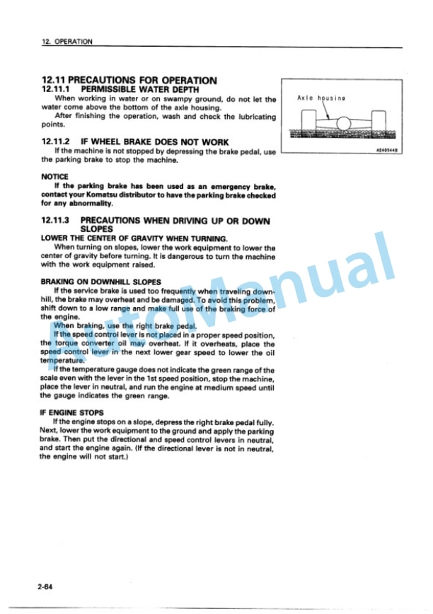 Komatsu WA800-3 Avance Wheel Loader Operation and Maintenance Manual SEAM018601 3 Komatsu WA800-3 Avance Wheel Loader Operation and Maintenance Manual SEAM018601 - Image 3