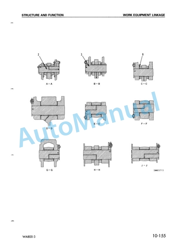 Alternative view of Komatsu WA800-3 Avance Wheel Loader Shop Manual SEBM013415