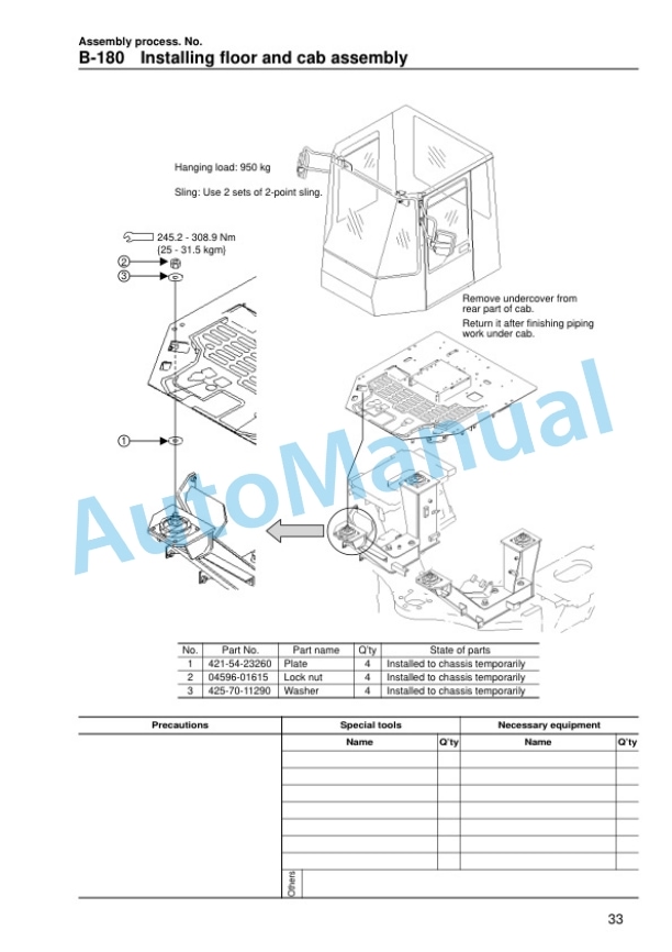 Komatsu WA800-3 Wheel Loader Field Assembly Manual GEN00018-03 3 Komatsu WA800-3 Wheel Loader Field Assembly Manual GEN00018-03 - Image 3