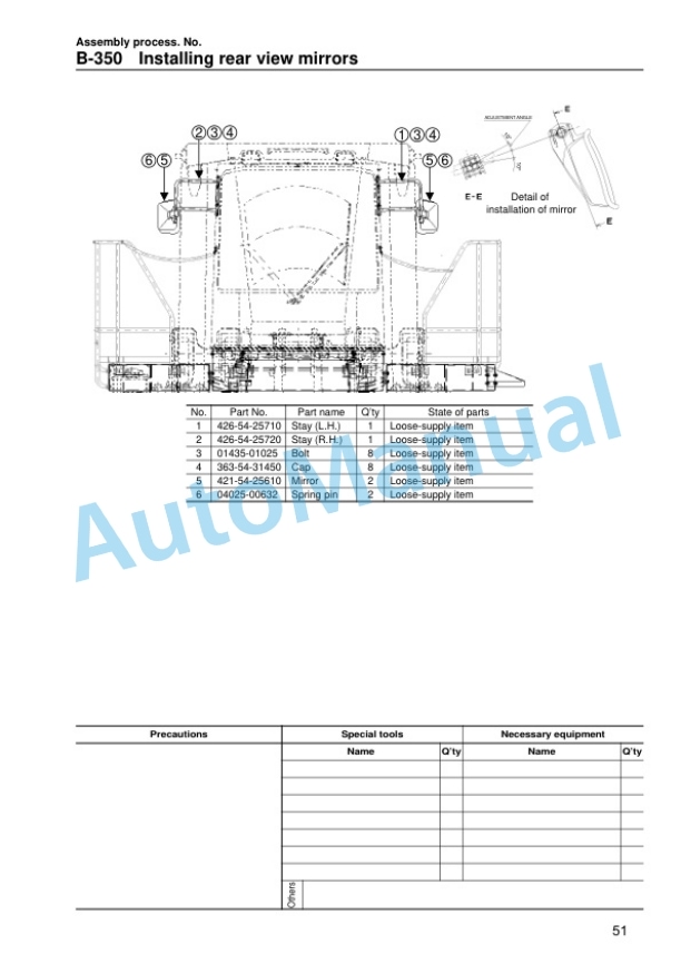 Komatsu WA800-3 Wheel Loader Field Assembly Manual GEN00018-03 4 Komatsu WA800-3 Wheel Loader Field Assembly Manual GEN00018-03 - Image 4