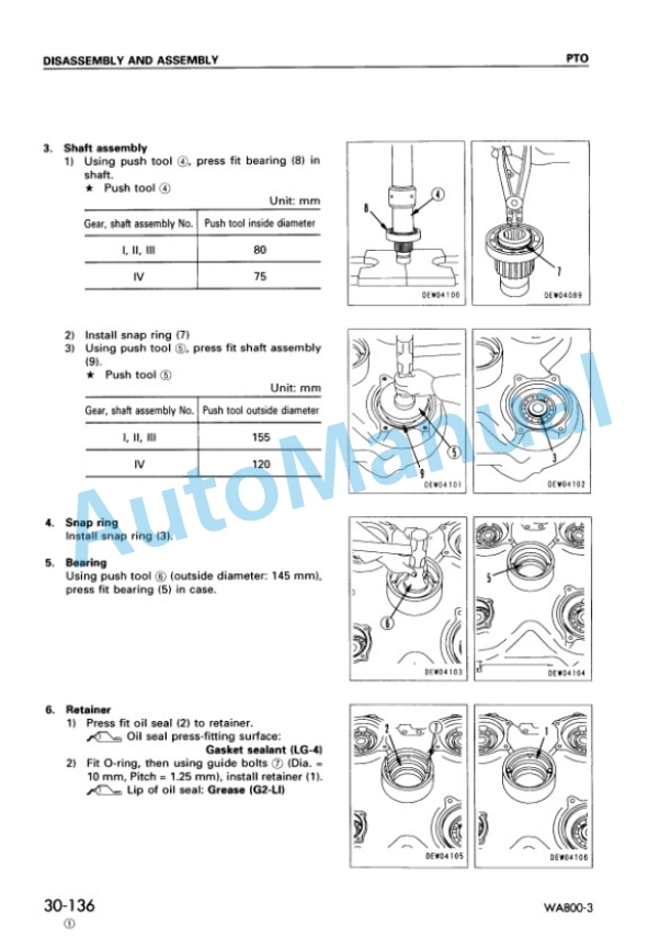 Komatsu WA800-3 Wheel Loader Shop Manual SEBM013419 5 Komatsu WA800-3 Wheel Loader Shop Manual SEBM013419 - Image 5