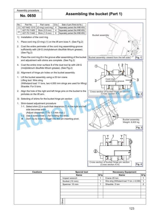 Komatsu WA800-3E0, WA900-3E0 Wheel Loader Field Assembly Manual GEN00056-17 5 Komatsu WA800-3E0, WA900-3E0 Wheel Loader Field Assembly Manual GEN00056-17 - Image 5