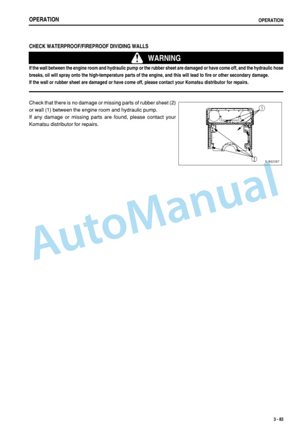 Komatsu WA800-3E0, WA900-3E0 Wheel Loader Operation and Maintenance Manual PEN00154-02 3 Komatsu WA800-3E0, WA900-3E0 Wheel Loader Operation and Maintenance Manual PEN00154-02 - Image 3